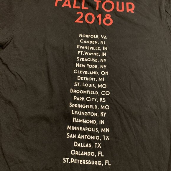 Halestorm Fall Tour 2018 Black T-Shirt Men's Large L Rock Punk Graphic Tee Metal - Picture 5 of 7